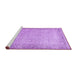 Sideview of Machine Washable Persian Purple Traditional Area Rugs, wshtr3997pur