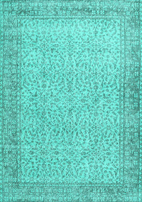 Persian Turquoise Traditional Rug, tr3997turq