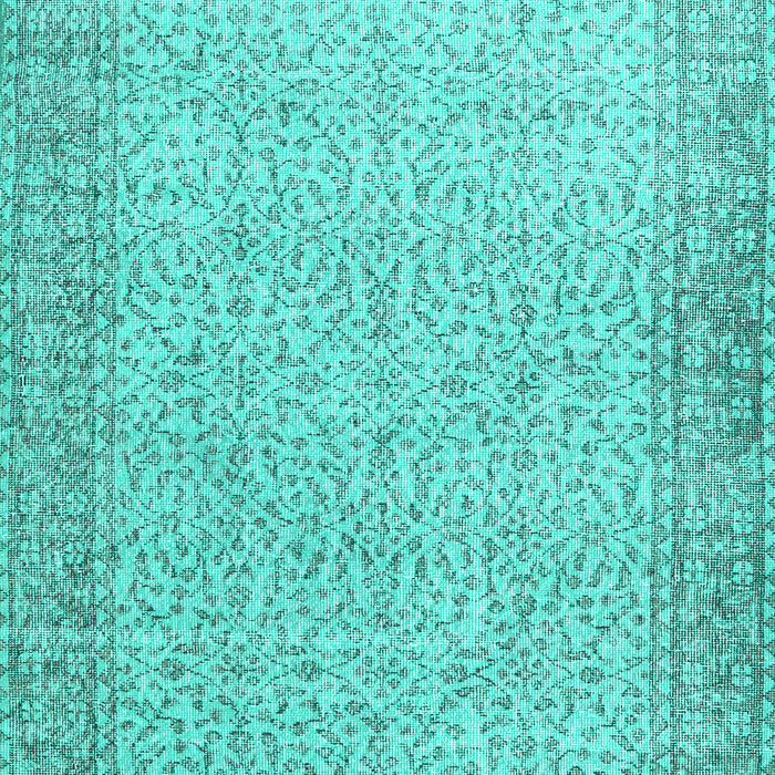 Machine Washable Persian Turquoise Traditional Area Rugs, wshtr3997turq