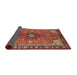 Sideview of Traditional Red Medallion Rug, tr3998