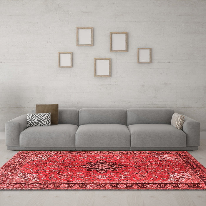Traditional Red Washable Rugs