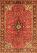 Medallion Orange Traditional Rug, tr3998org