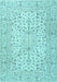 Machine Washable Persian Light Blue Traditional Rug, wshtr3999lblu