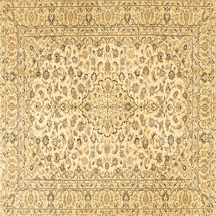 Square Machine Washable Persian Brown Traditional Rug, wshtr3999brn