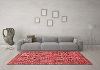 Machine Washable Persian Red Traditional Rug, wshtr399red