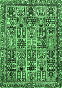 Persian Emerald Green Traditional Rug, tr399emgrn