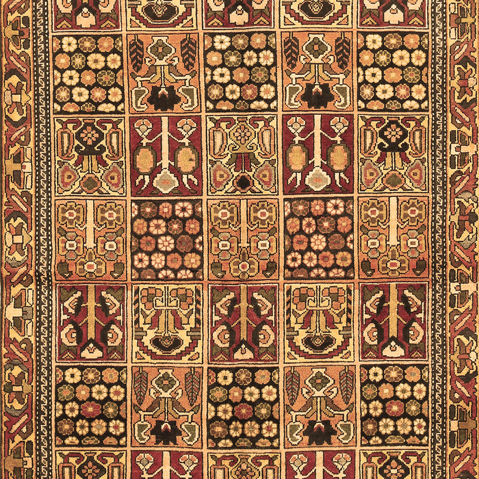 Machine Washable Persian Brown Traditional Rug, wshtr399brn