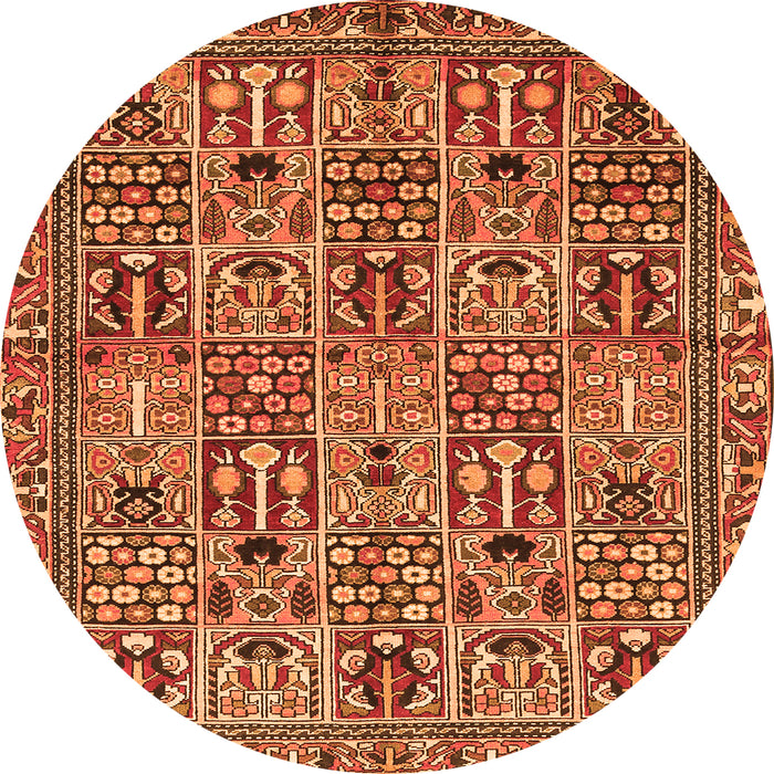Machine Washable Persian Orange Traditional Area Rugs, wshtr399org