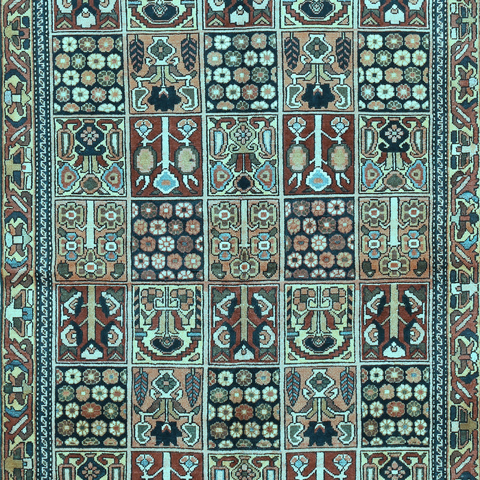 Machine Washable Persian Light Blue Traditional Rug, wshtr399lblu