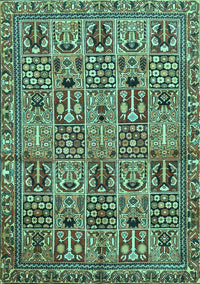 Persian Turquoise Traditional Rug, tr399turq