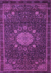 Medallion Purple Traditional Rug, tr39pur