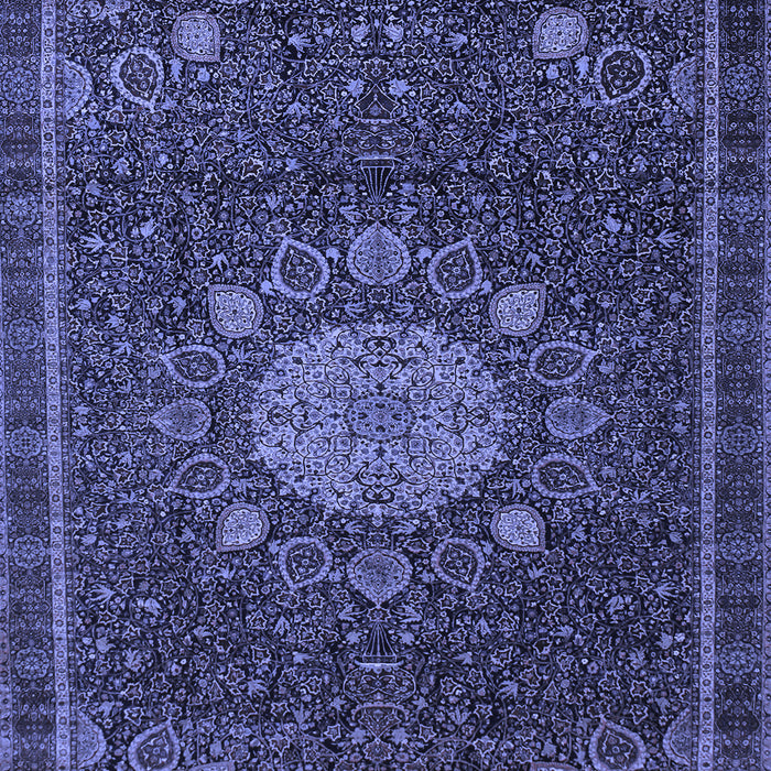 Medallion Blue Traditional Rug, tr39blu