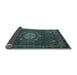 Sideview of Medallion Light Blue Traditional Rug, tr39lblu