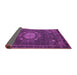 Sideview of Medallion Purple Traditional Rug, tr39pur