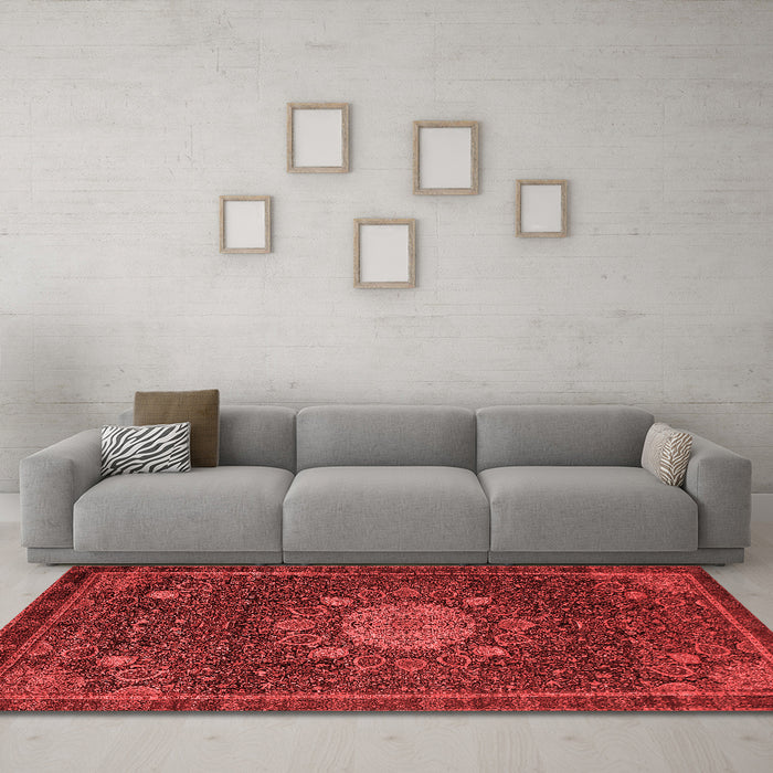 Traditional Red Washable Rugs