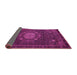 Sideview of Medallion Pink Traditional Rug, tr39pnk