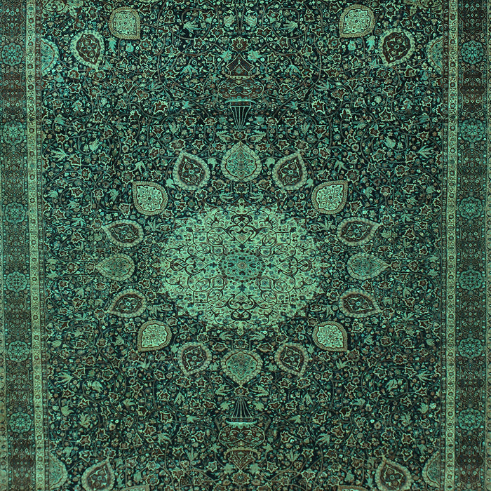 Medallion Turquoise Traditional Rug, tr39turq