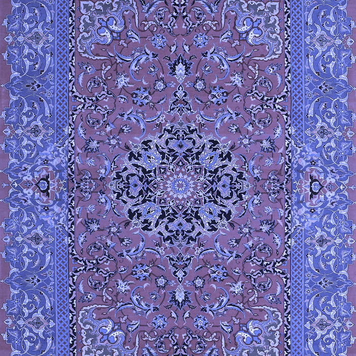 Machine Washable Persian Blue Traditional Rug, wshtr3blu