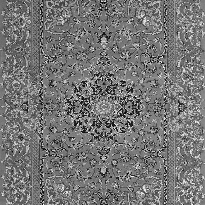 Serging Thickness of Machine Washable Persian Gray Traditional Rug, wshtr3gry