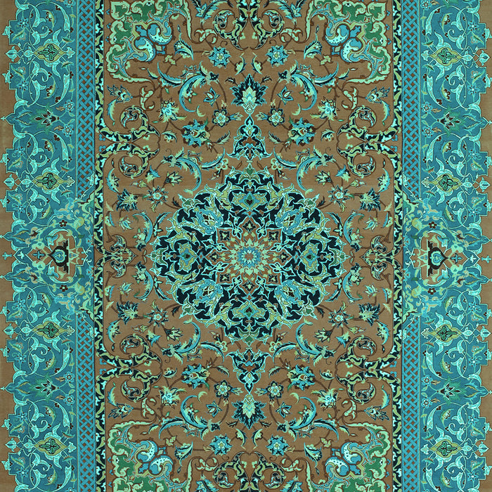 Machine Washable Persian Turquoise Traditional Area Rugs, wshtr3turq
