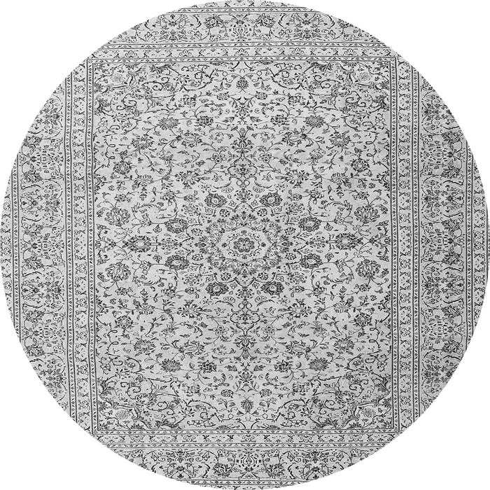 Square Persian Gray Traditional Rug, tr4000gry