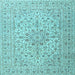 Square Persian Light Blue Traditional Rug, tr4000lblu