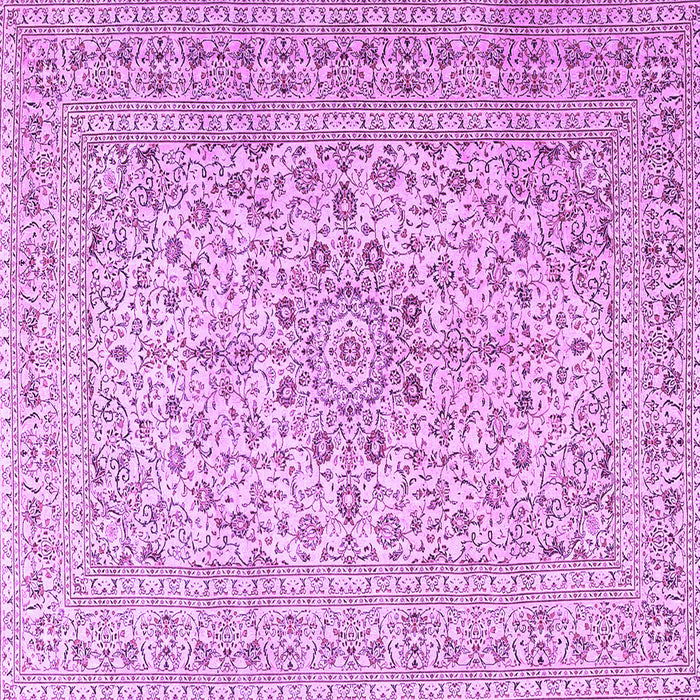 Square Machine Washable Persian Purple Traditional Area Rugs, wshtr4000pur