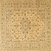 Square Persian Brown Traditional Rug, tr4000brn