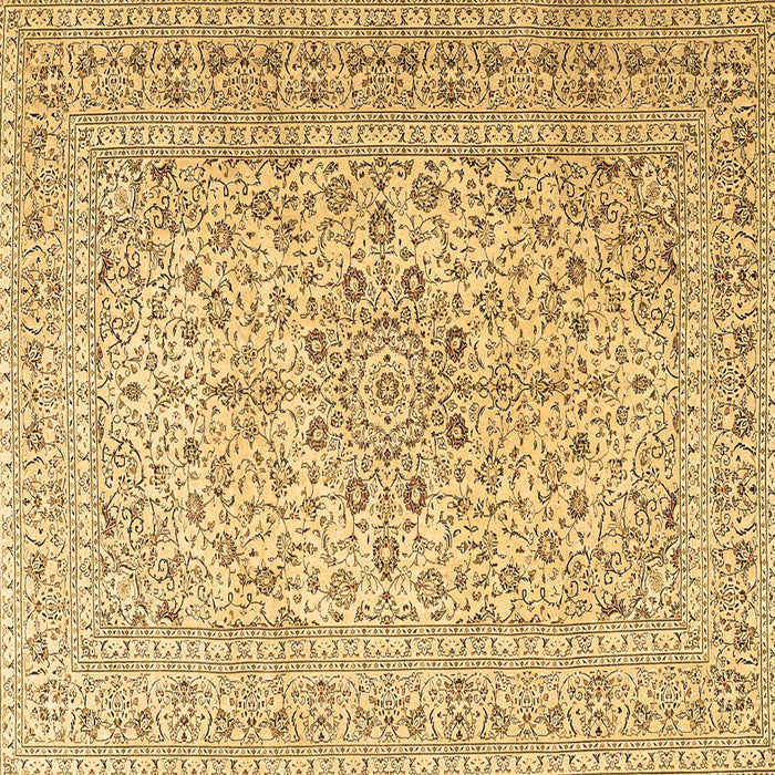 Square Machine Washable Persian Brown Traditional Rug, wshtr4000brn