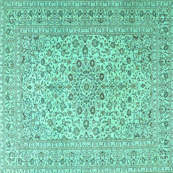 Square Persian Turquoise Traditional Rug, tr4000turq