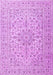 Machine Washable Persian Purple Traditional Area Rugs, wshtr4000pur