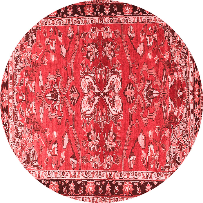 Machine Washable Persian Red Traditional Rug, wshtr4001red