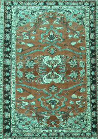 Persian Turquoise Traditional Rug, tr4001turq