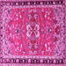 Square Persian Pink Traditional Rug, tr4001pnk