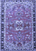 Machine Washable Persian Blue Traditional Rug, wshtr4001blu