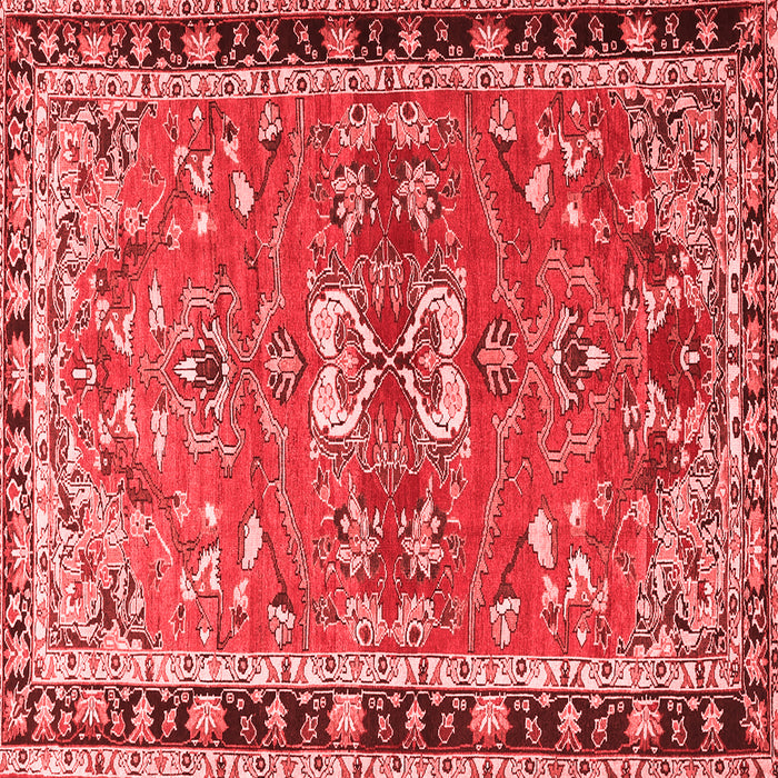 Machine Washable Persian Red Traditional Rug, wshtr4001red