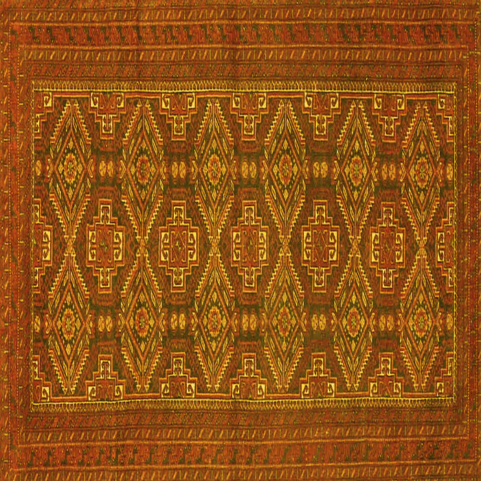 Square Persian Yellow Traditional Rug, tr4002yw