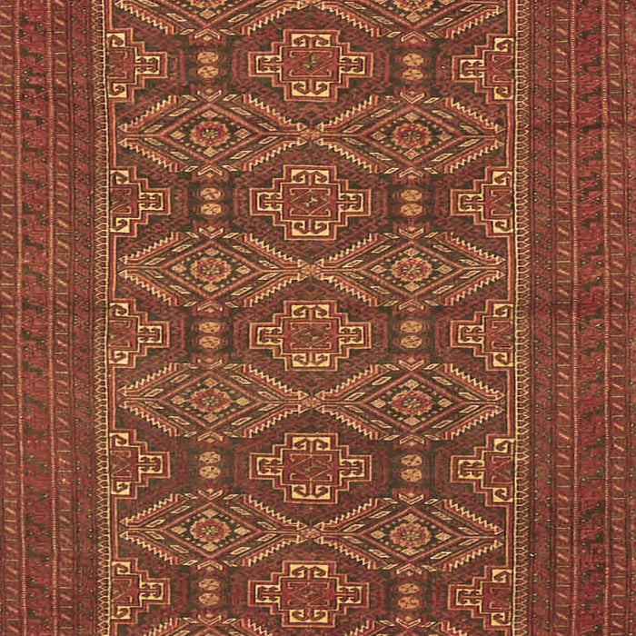 Machine Washable Persian Brown Traditional Rug, wshtr4002brn