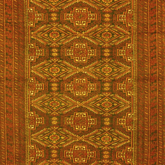 Machine Washable Persian Yellow Traditional Rug, wshtr4002yw