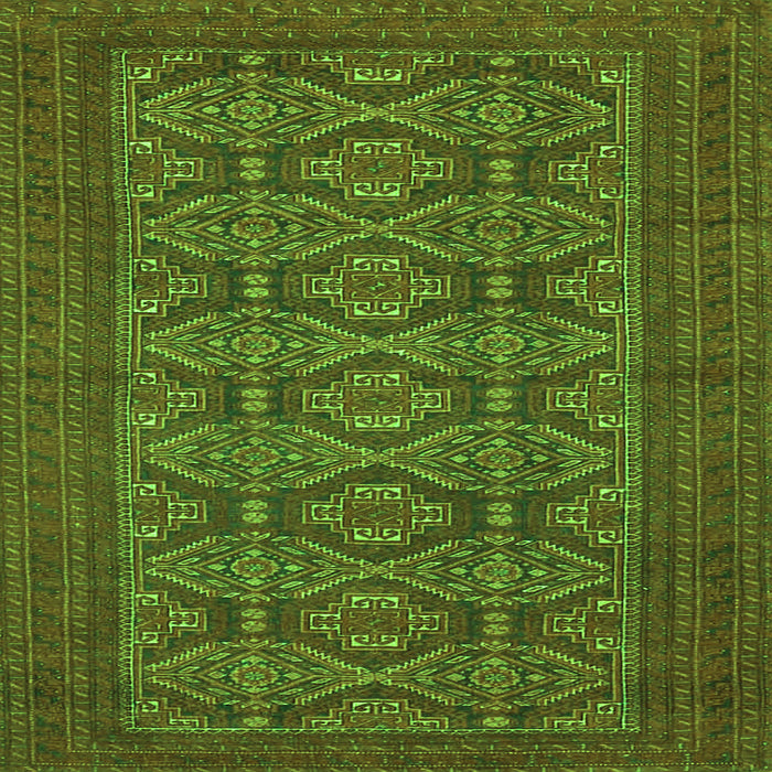 Serging Thickness of Persian Green Traditional Rug, tr4002grn