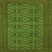 Serging Thickness of Persian Green Traditional Rug, tr4002grn