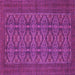 Square Persian Purple Traditional Rug, tr4002pur