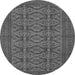 Square Persian Gray Traditional Rug, tr4002gry