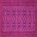 Square Persian Pink Traditional Rug, tr4002pnk