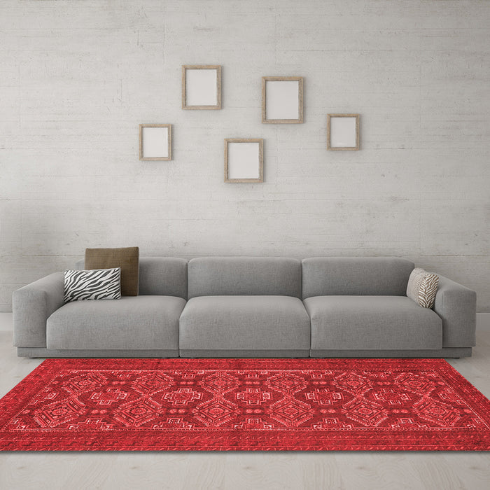 Traditional Red Washable Rugs