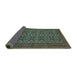 Sideview of Persian Turquoise Traditional Rug, tr4002turq