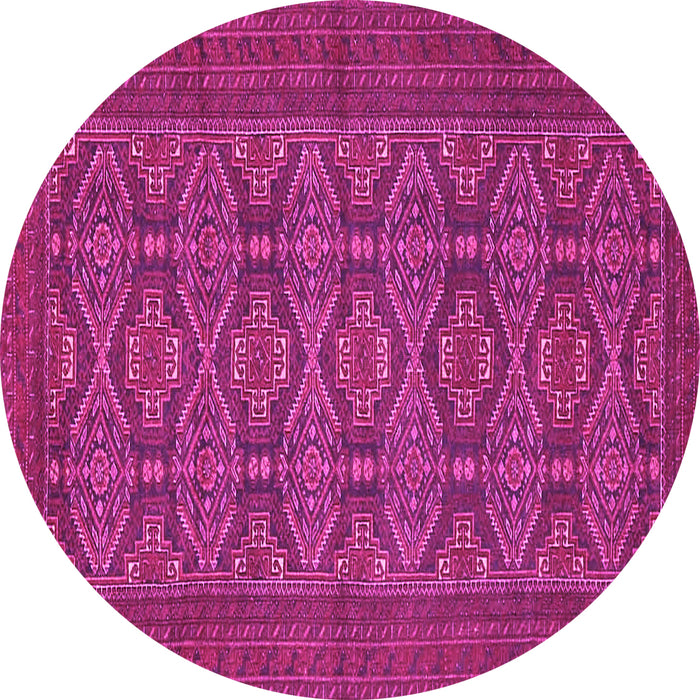 Round Persian Pink Traditional Rug, tr4002pnk
