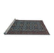 Sideview of Machine Washable Persian Light Blue Traditional Rug, wshtr4002lblu