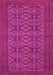 Machine Washable Persian Pink Traditional Rug, wshtr4002pnk