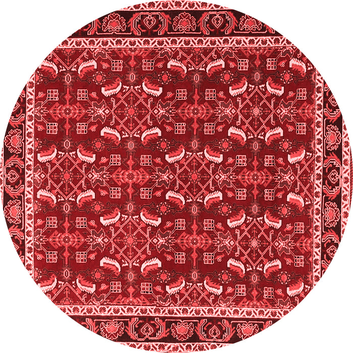 Machine Washable Persian Red Traditional Rug, wshtr4003red